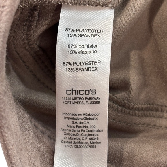 Chico’s The Ultimate Fit Faux Suede Slim Pant NWT 2.5R US 14 Womens - Picture 7 of 14